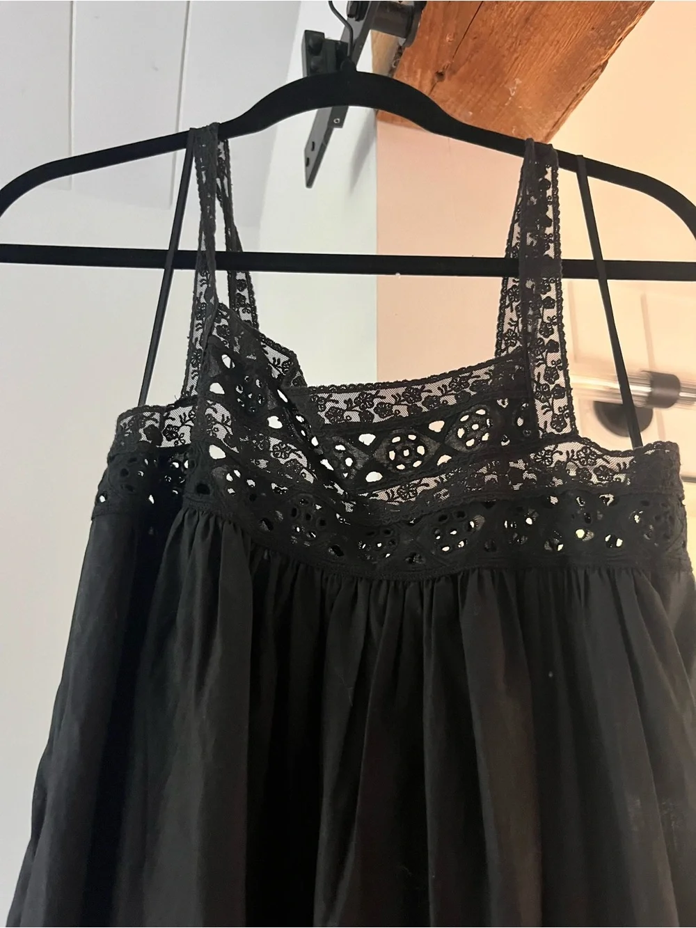 J. Crew maxi Black Crochet Sleeveless Dress